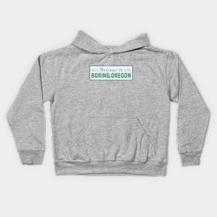 Welcome to Boring Kids Hoodie